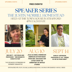 2025 Morrill Homestead Speaker Series